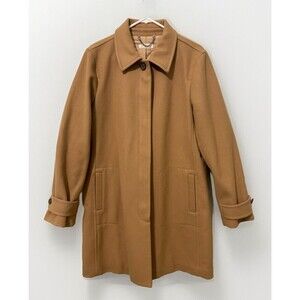 J.Crew Camel Brown Wool Pea Coat Jacket Size 10
